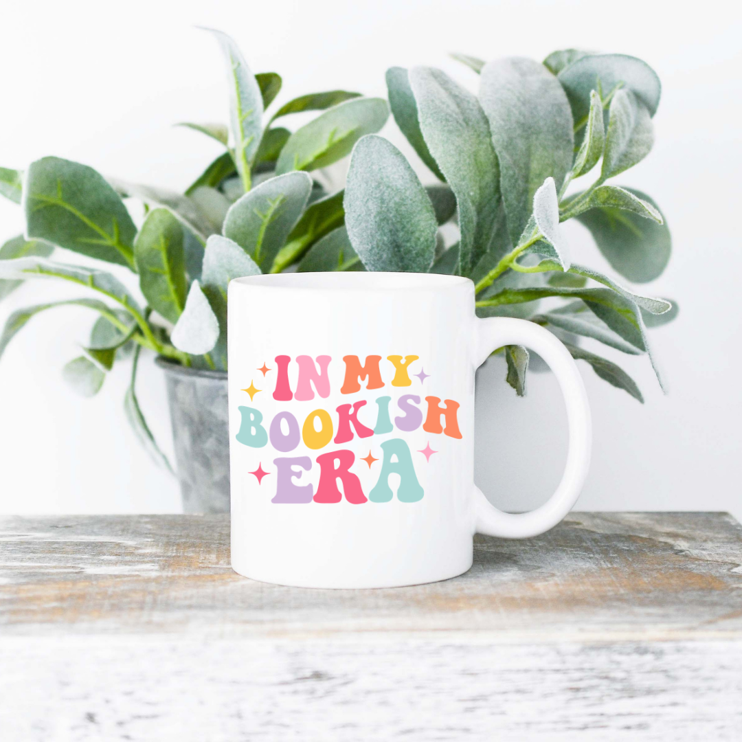 In My Bookish Era Coffee Mug | 11oz Ceramic Sublimation Mug | Dishwasher & Microwave Safe | Gift for Readers, Book Lovers, Coffee Drinkers