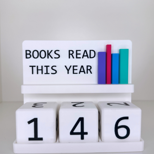 Books Read This Year Counter | 3D Printed Reading Tracker | Bookish Decor | Reading Goal Tracker | Book Lover Gift | Bookshelf Decor