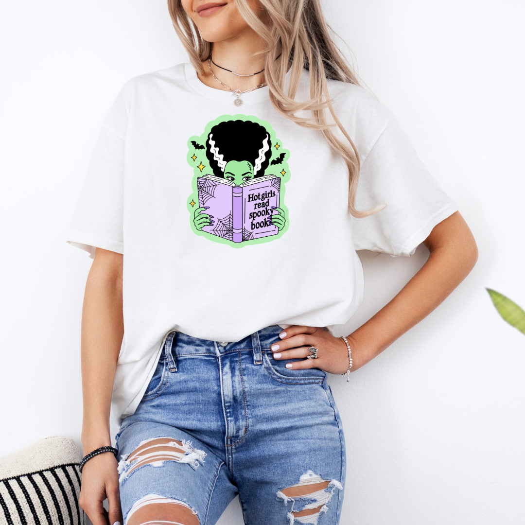 Possessed By Unread Books White T-Shirt with Premium DTF Transfer | Custom Graphic Tee | Unisex Comfort Fit