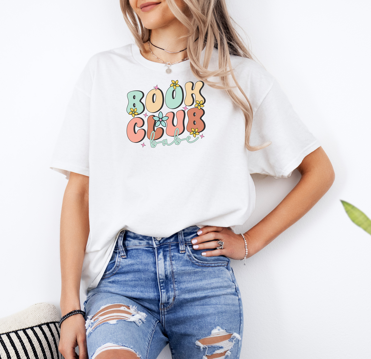 Book Club Babe White T-Shirt with Premium DTF Transfer | Custom Graphic Tee | Unisex Comfort Fit
