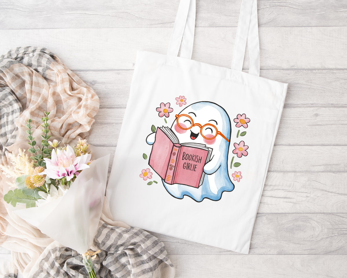 Bookish Girlie Sublimated Tote Bag | Durable Reusable Tote | Bookish & Everyday Carry-All